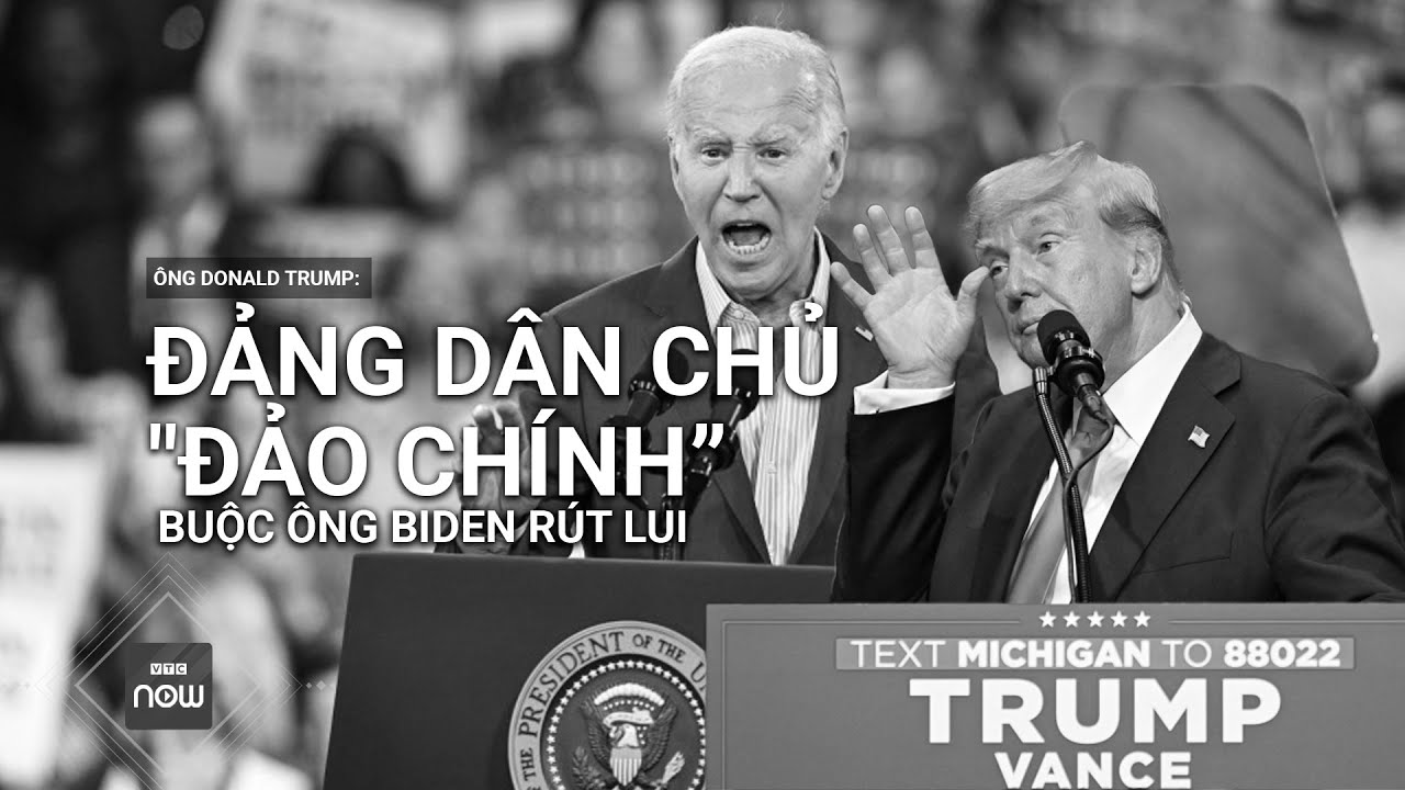 Ông Trump cáo buộc đảng Dân chủ "dàn dựng vụ đảo chính” buộc Tổng thống Biden phải rút lui | VTC Now