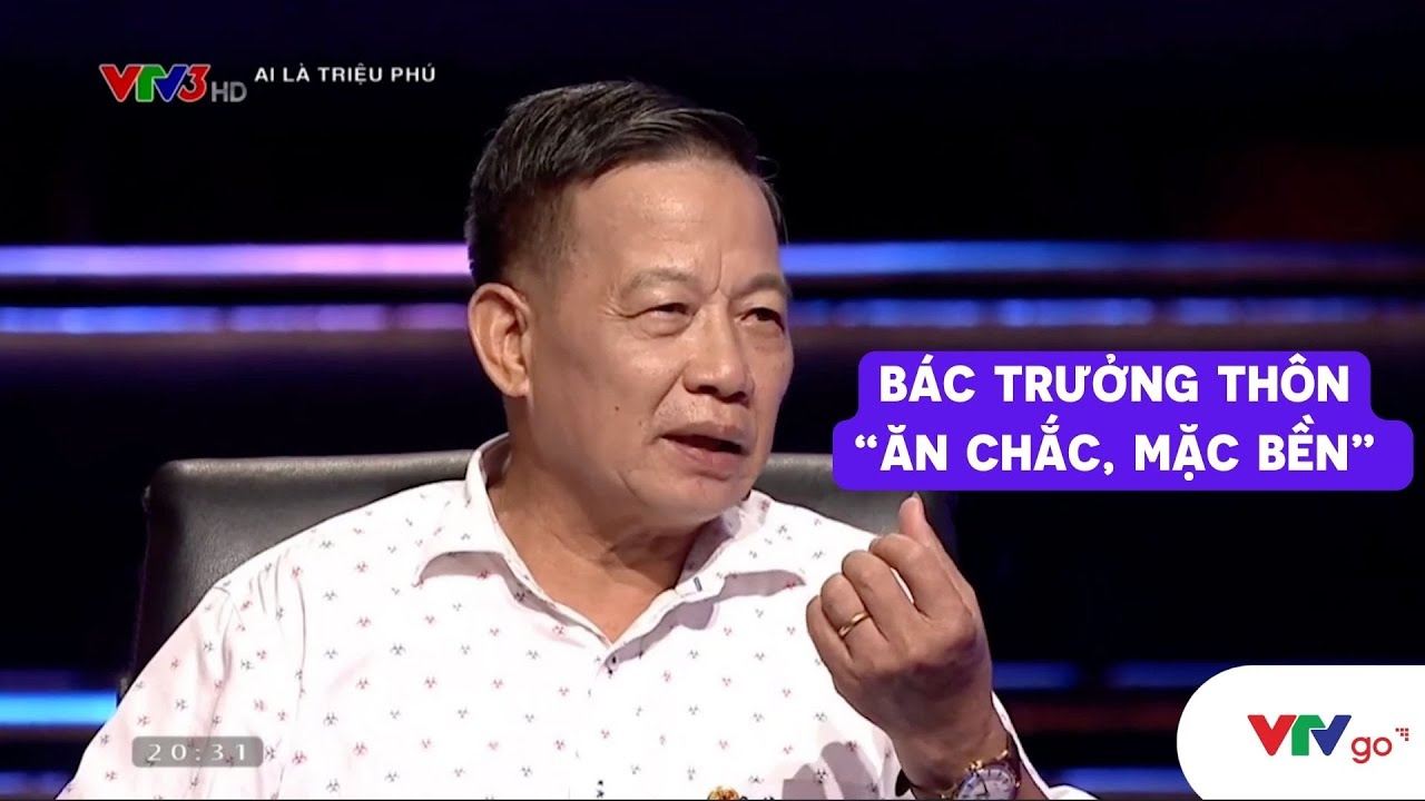 Bác trưởng thôn quê Ba Vì thi Ai là triệu phú quyết không chơi liều để giữ giải  thưởng lớn