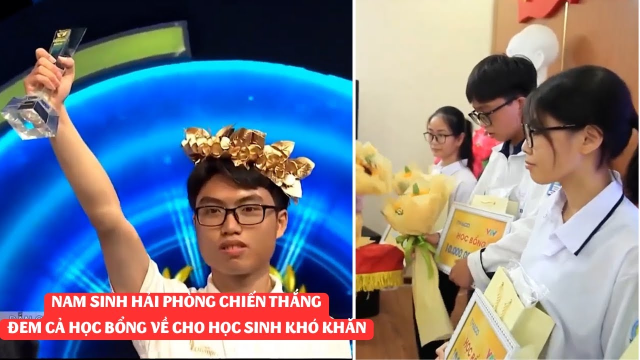 Nam sinh Hải Phòng chiến thắng, còn đem học bổng về cho học sinh khó khăn | Đường lên đỉnh Olympia