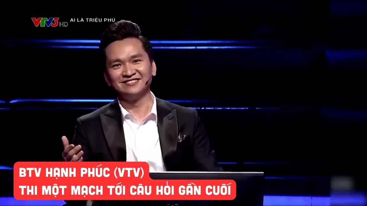 MC Hạnh Phúc (VTV) lên Ai là triệu phú hát một bài xong thi một mạch tới câu hỏi gần cuối cùng