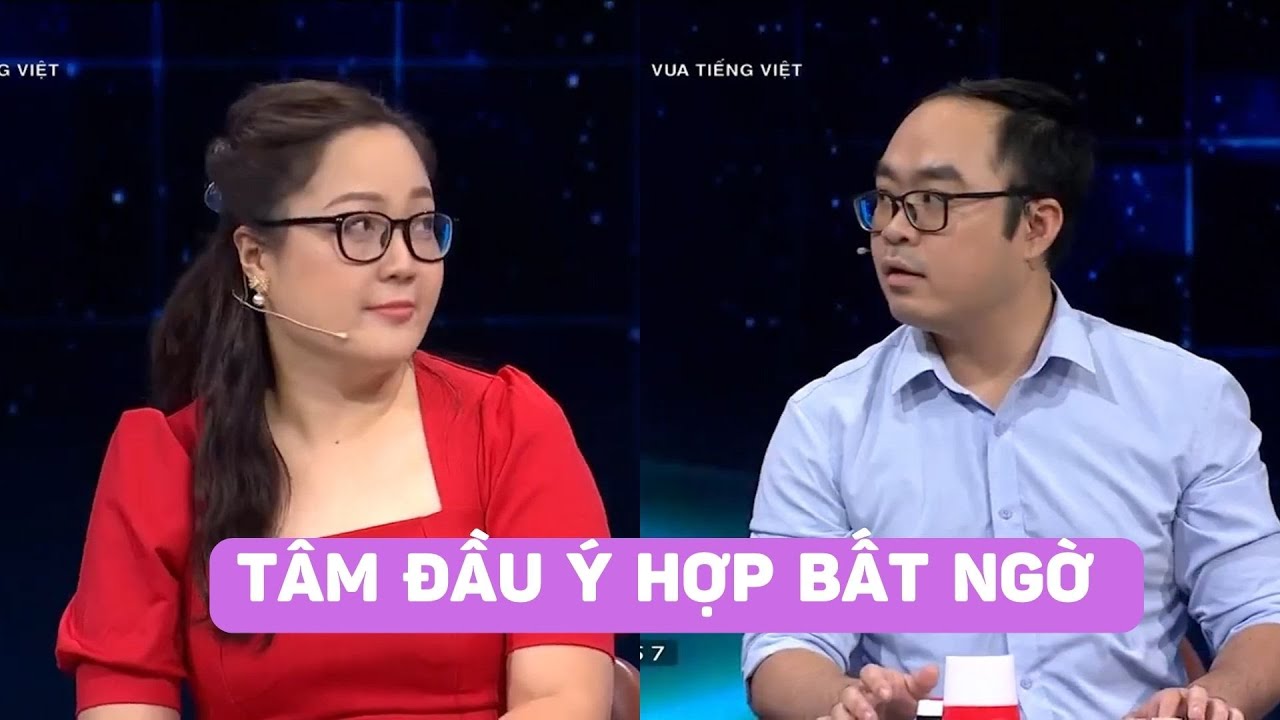 Thi Vua tiếng Việt, anh bác sĩ tâm đầu ý hợp bất ngờ với chị gái áo đỏ ở phần thi giải nghĩa