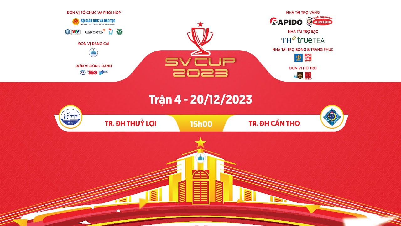 TRỰC TIẾP | Tr ĐH Thủy Lợi - Tr. ĐH Cần Thơ | Vòng bảng Chung kết SV Cup 2023