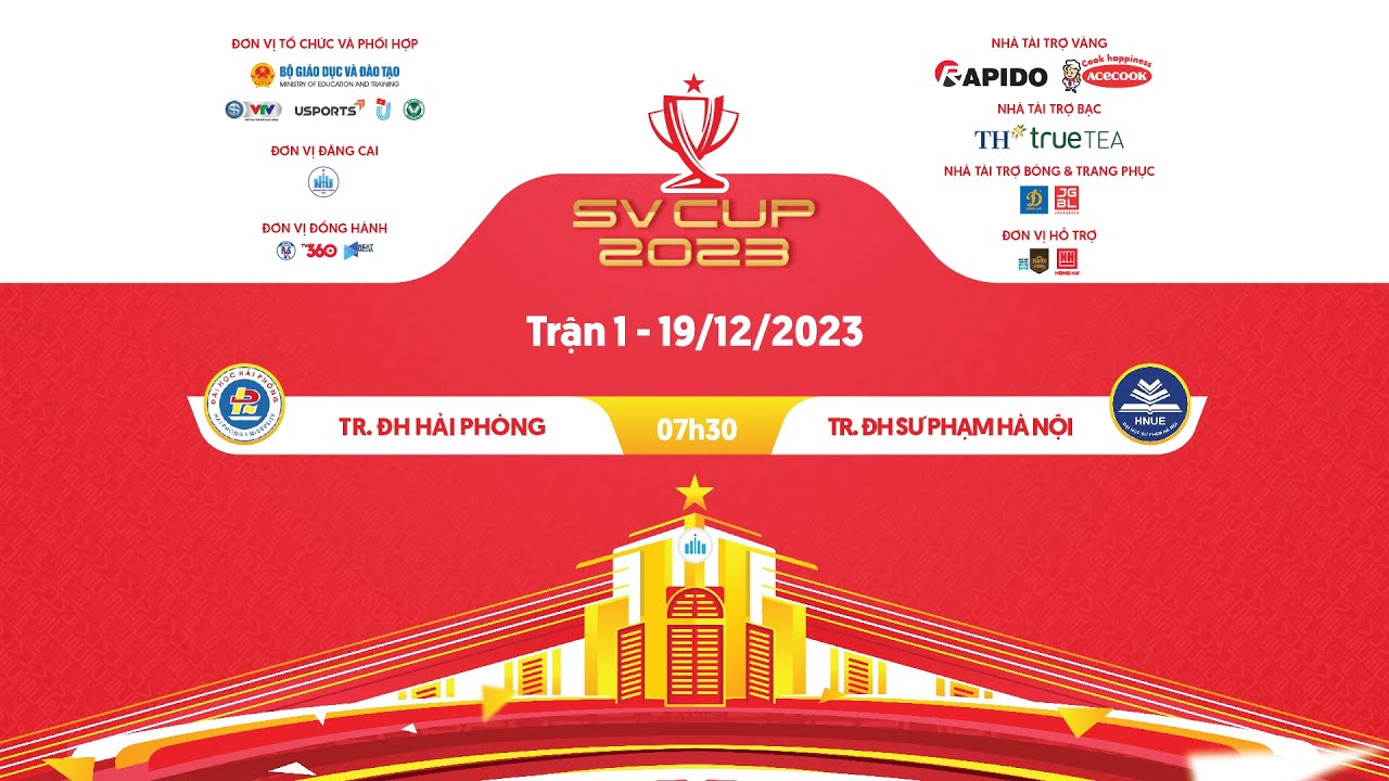 TRỰC TIẾP | Tr ĐH Hải Phòng - Tr. ĐH Sư Phạm Hà Nội | Vòng bảng Chung kết SV Cup 2023