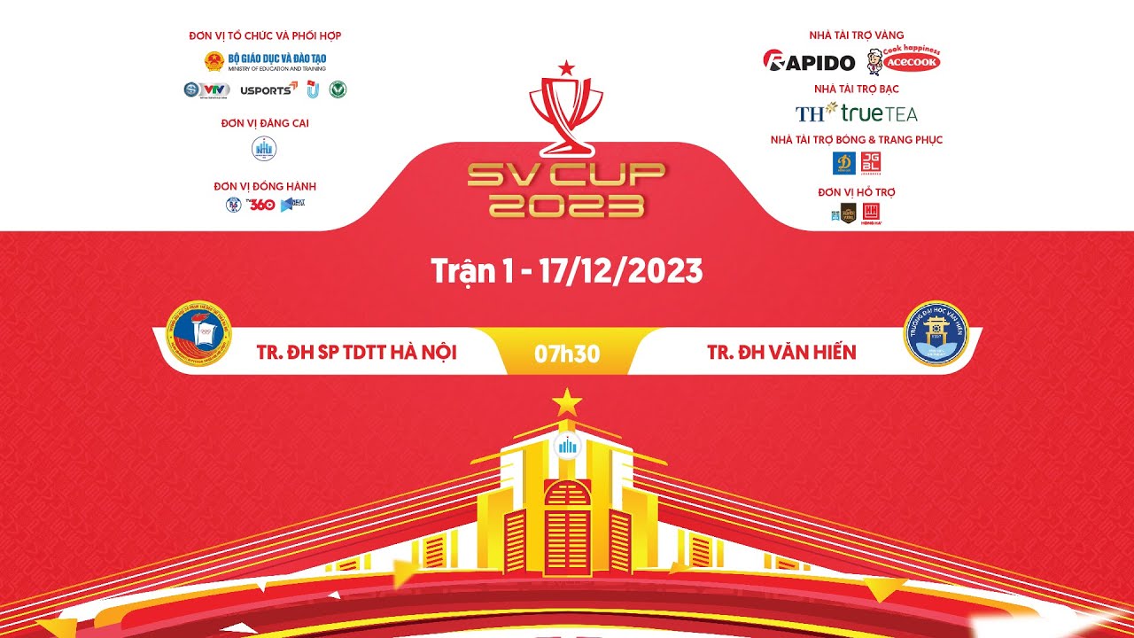 TRỰC TIẾP | Tr. ĐH SP TDTT Hà Nội - Tr. ĐH Văn Hiến | Vòng bảng Chung kết SV Cup 2023