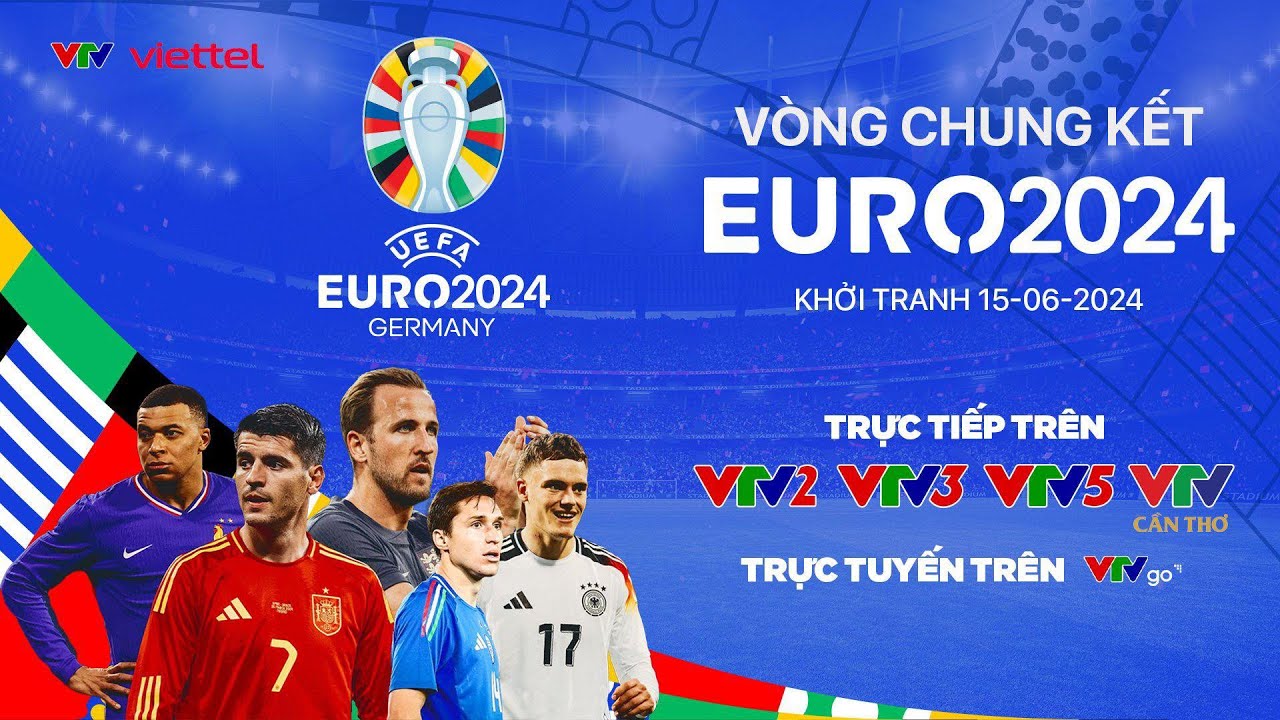 VTV phát sóng VCK EURO 2024