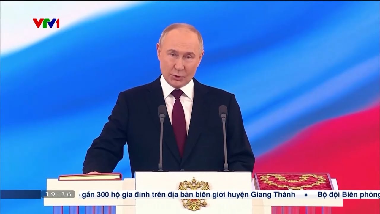 Tổng thống Nga Vladimir Putin tuyên thệ nhậm chức nhiệm kỳ thứ 5 | VTV24