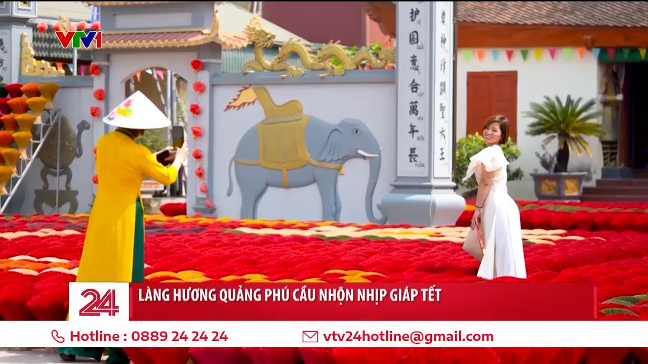 Làng hương Quảng Phú Cầu nhộn nhịp những ngày giáp Tết | VTV24