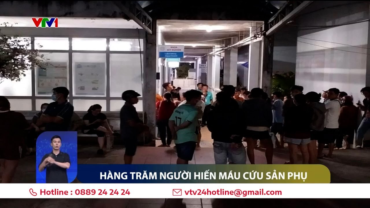 Hàng trăm người dân Phú Quốc xếp hàng hiến máu cứu sản phụ nguy kịch | VTV24