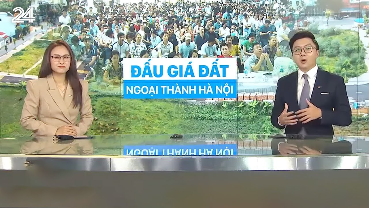 Đất đấu giá Thanh Oai, Hà Nội hơn 100 triệu đồng/m2, sốt thật hay chiêu trò?| VTV24