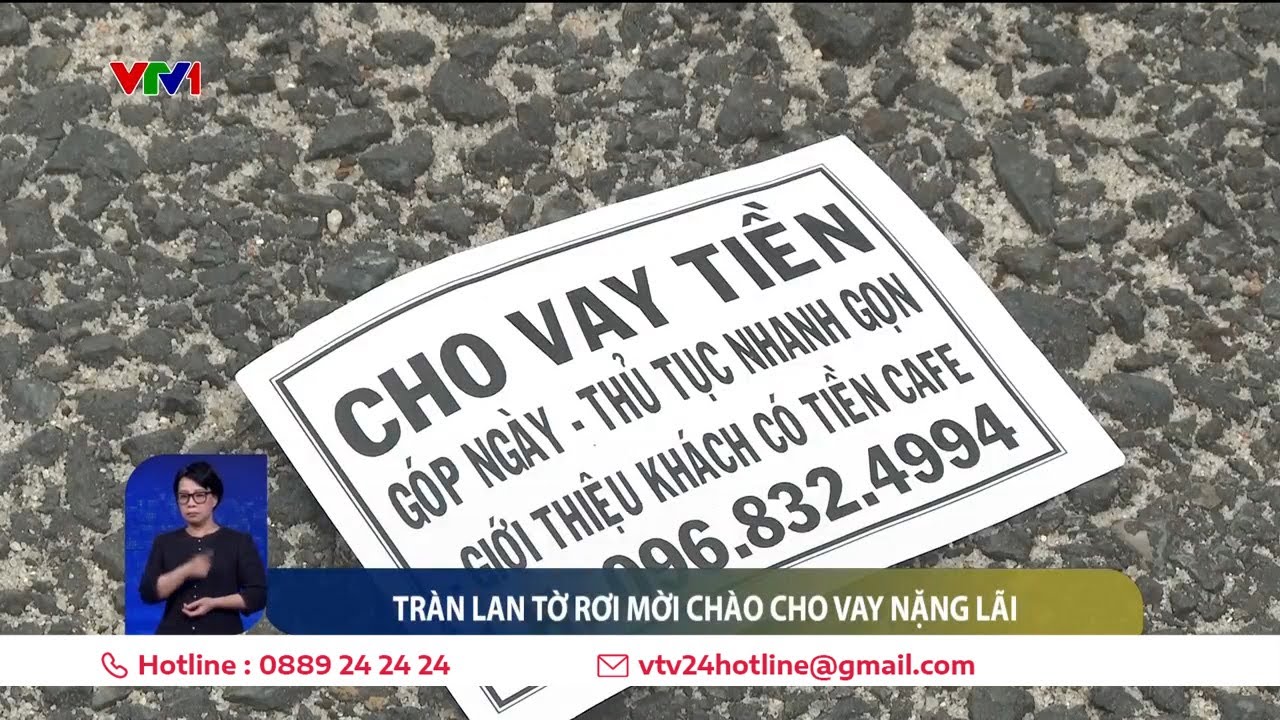 Tràn lan tờ rơi chào mời cho vay nặng lãi | VTV24