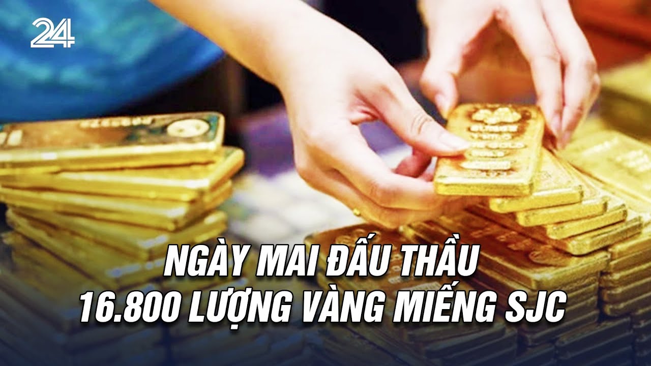 Ngày mai đấu thầu 16.800 lượng vàng miếng SJC | VTV24