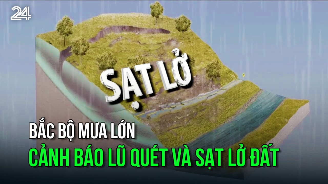 Bắc Bộ mưa lớn, cảnh báo lũ quét và sạt lở đất | VTV24