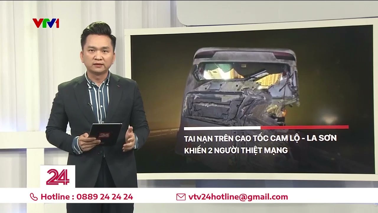 Tai nạn nghiêm trọng trên cao tốc Cam Lộ - La Sơn khiến 2 người thiệt mạng | VTV24