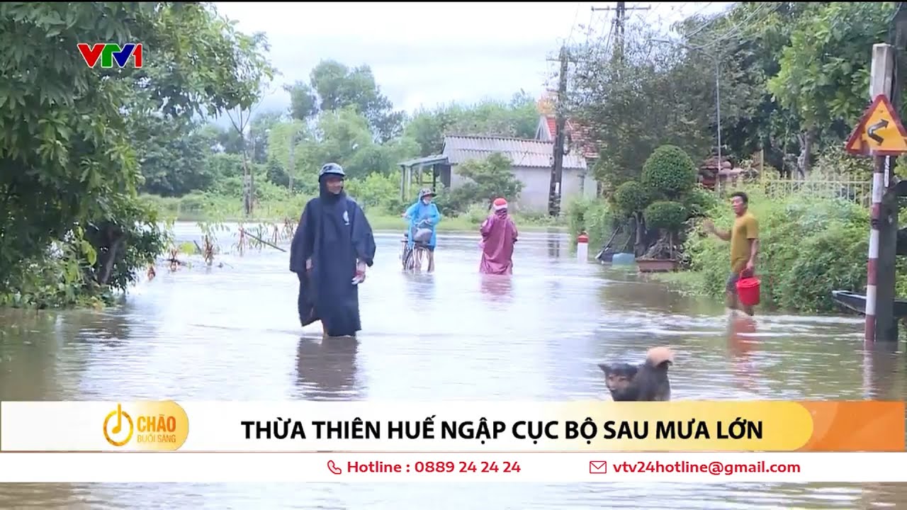 Thừa Thiên Huế ngập cục bộ sau mưa lớn | VTV24