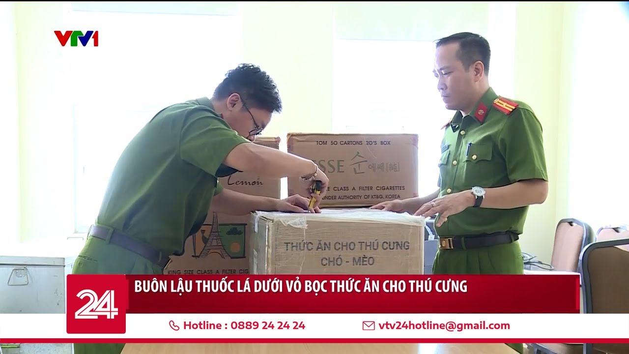 Buôn lậu thuốc lá dưới vỏ bọc thức ăn cho thú cưng | VTV24