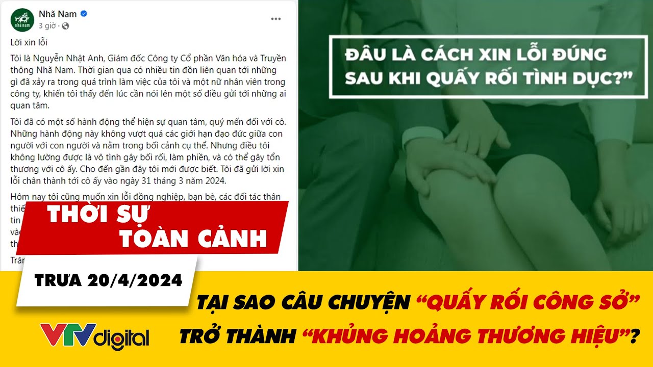 Thời sự toàn cảnh trưa 20/4: Tại sao “quấy rối công sở” trở thành “khủng hoảng thương hiệu”? | VTV24