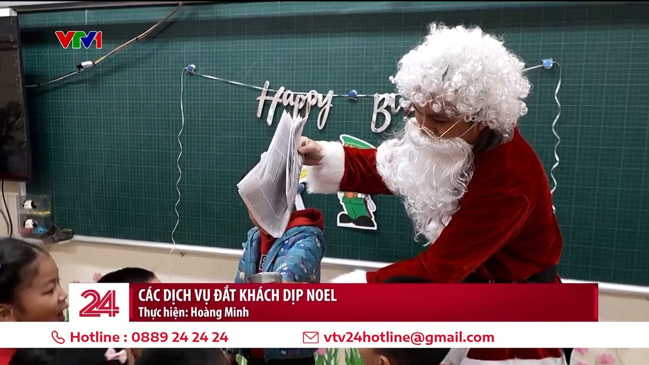 Dịch vụ ông già Noel kiếm tiền triệu dịp Giáng sinh | VTV24