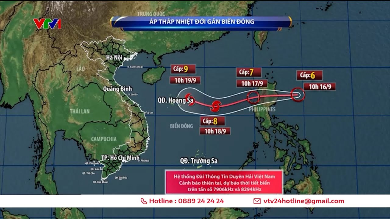 Áp thấp nhiệt đới sắp vào Biển Đông, có thể mạnh lên thành bão | VTV24