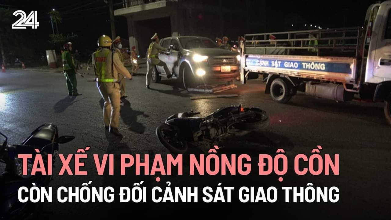 Tài xế vi phạm nồng độ cồn còn chống đối cảnh sát giao thông | VTV24