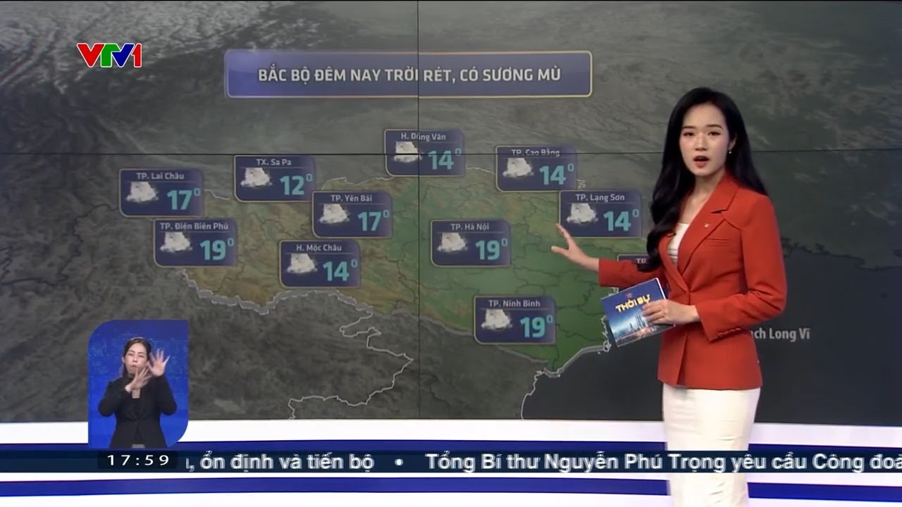 Bắc Bộ đêm và sáng trời rét, Trung Bộ giảm mưa | VTV24