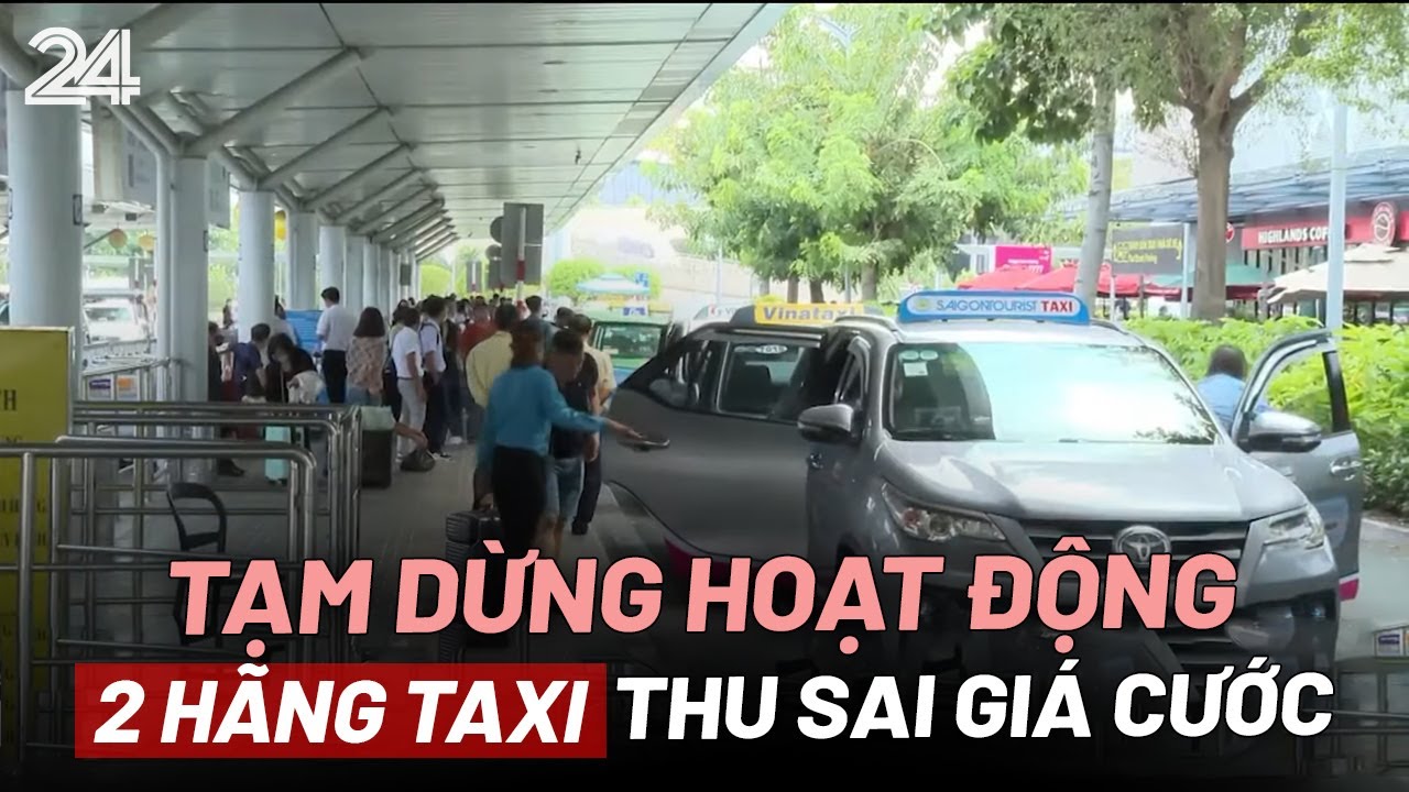 Tạm dừng hoạt động 2 hãng taxi thu sai giá cước | VTV24