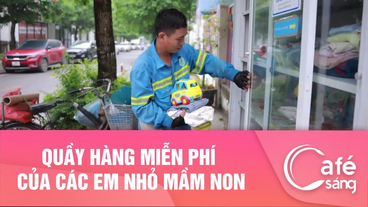 Quầy hàng miễn phí của các em nhỏ mầm non