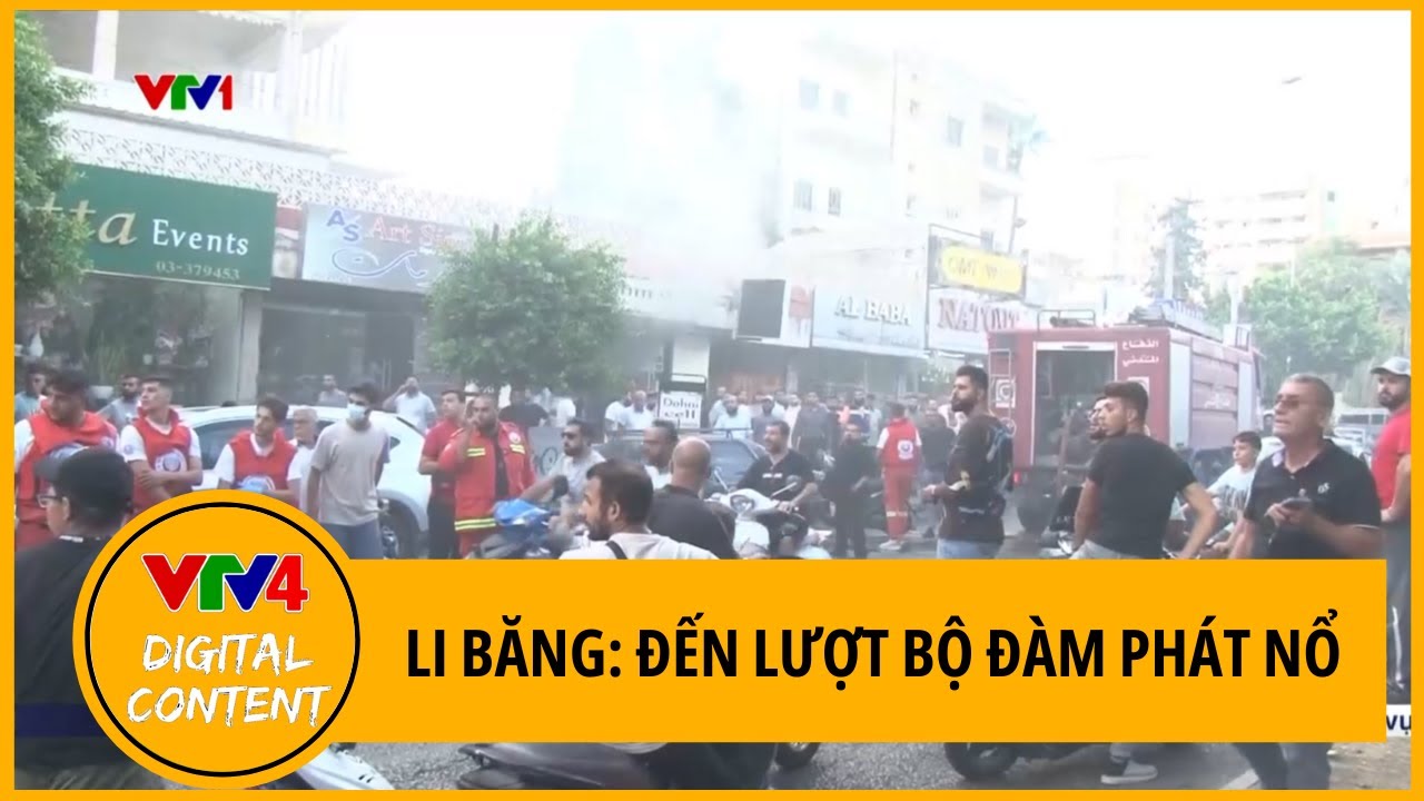 Hàng loạt bộ đàm phát nổ tại Li Băng, hàng trăm người thương vong | VTV4