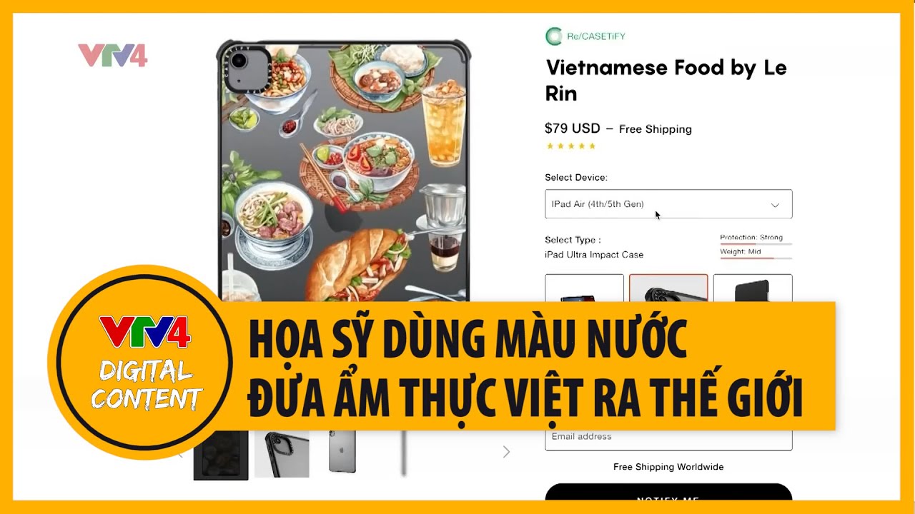 Họa sỹ trẻ dùng màu nước đưa ẩm thực Việt ra thế giới | VTV4