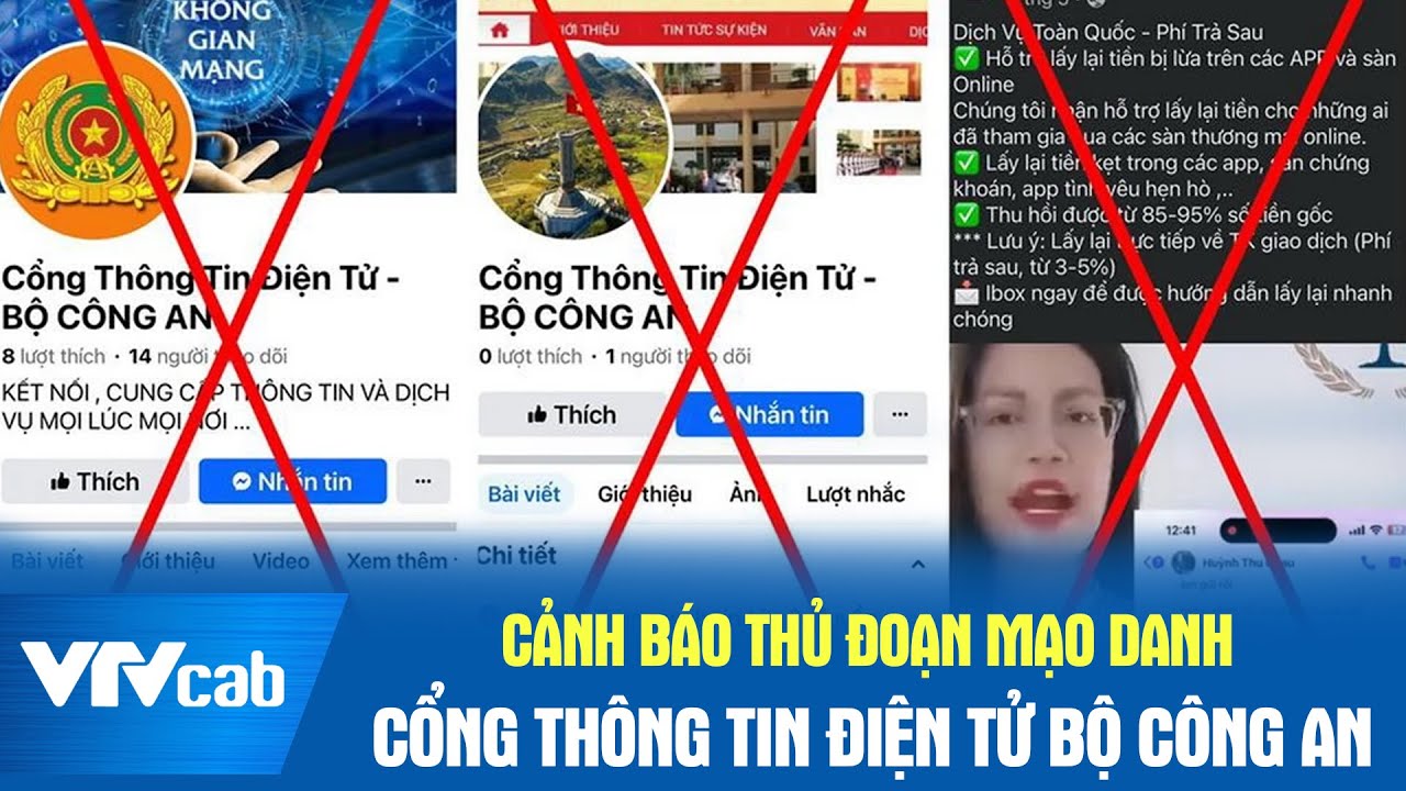 Cảnh báo thủ đoạn mạo danh cổng thông tin điện tử Bộ công an