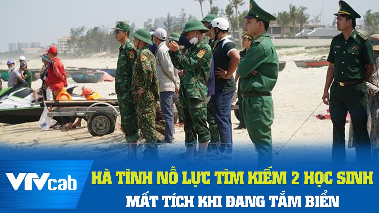 Hà Tĩnh nỗ lực tìm kiếm 2 học sinh mất tích khi đang tắm biển