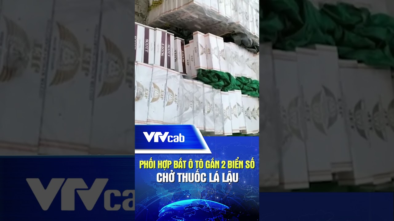 Phối hợp bắt ô tô gắn 2 biển số chở thuốc lá lậu