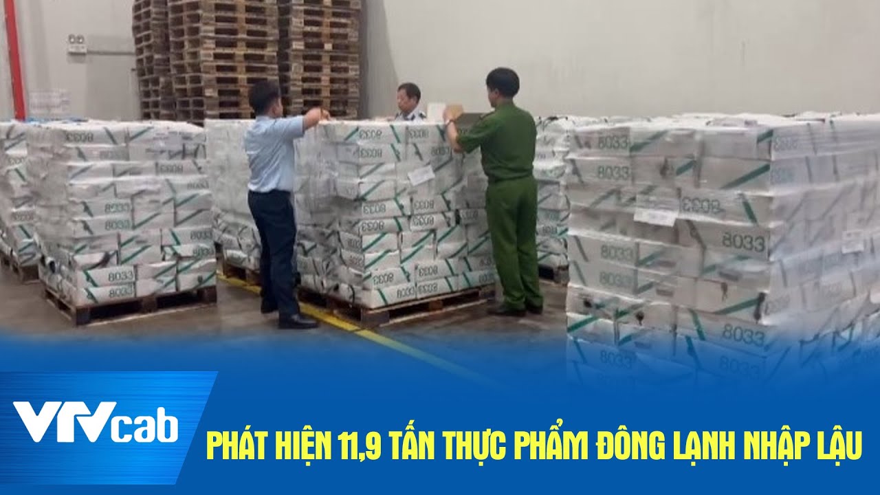 Phát hiện 11,9 tấn thực phẩm đông lạnh nhập lậu