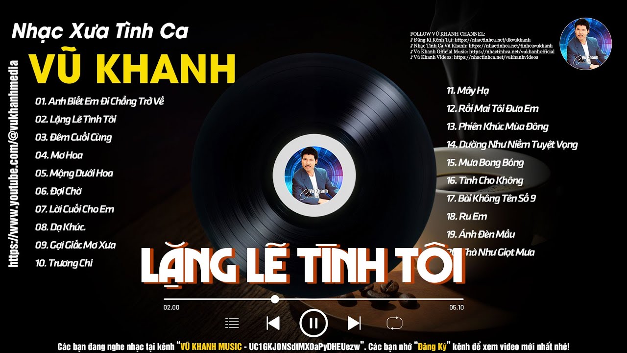 VŨ KHANH NHẠC TÌNH CA XƯA BẤT HỦ - LK Những Bài Tình Ca Nhẹ Nhàng Sâu Lắng Của Vũ Khanh