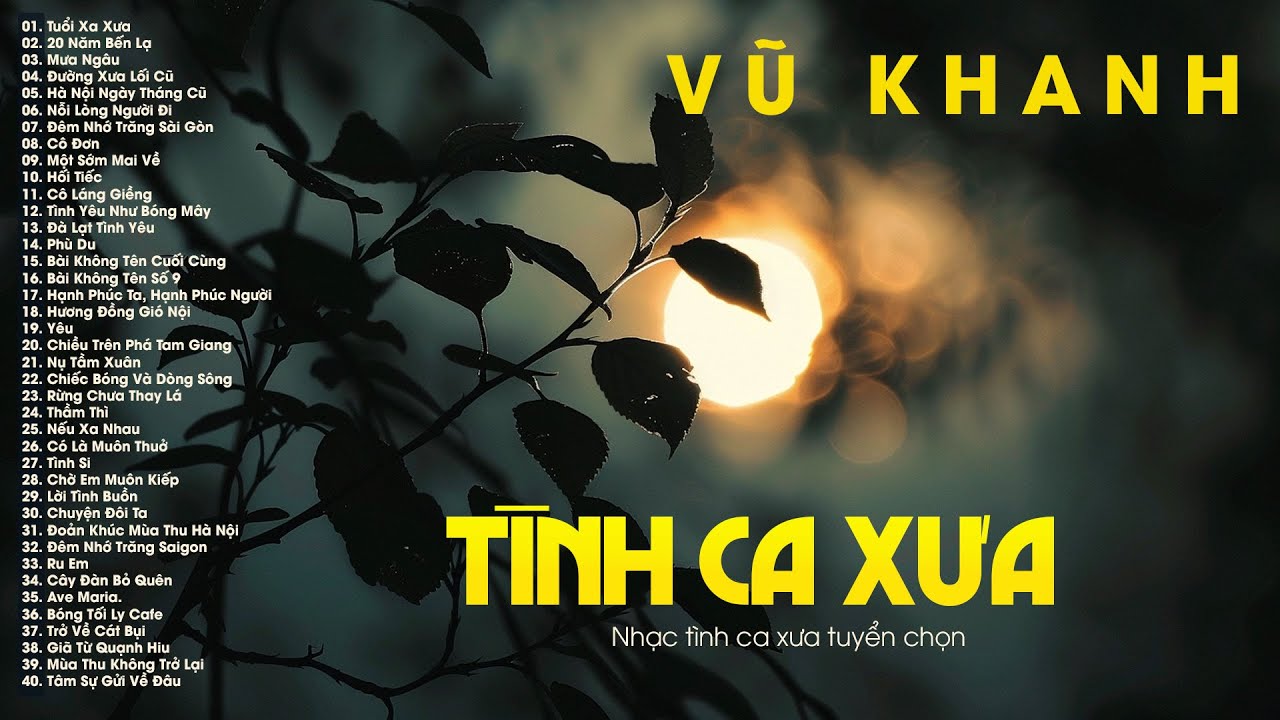 Vũ Khanh - LK Tuổi Xa Xưa, 20 Năm Bến Lạ, Mưa Ngâu - 20 Bài Tình Ca Nhẹ Nhàng Đi Vào Lòng Người