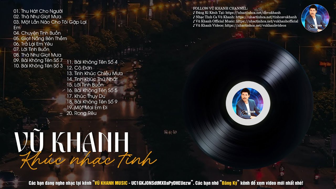 Vũ Khanh - Nhạc Xưa Tình Ca Càng Nghe Càng Tha Thiết, Đắt Giá Vô Cùng | Tình Ca Hải Ngoại Hay