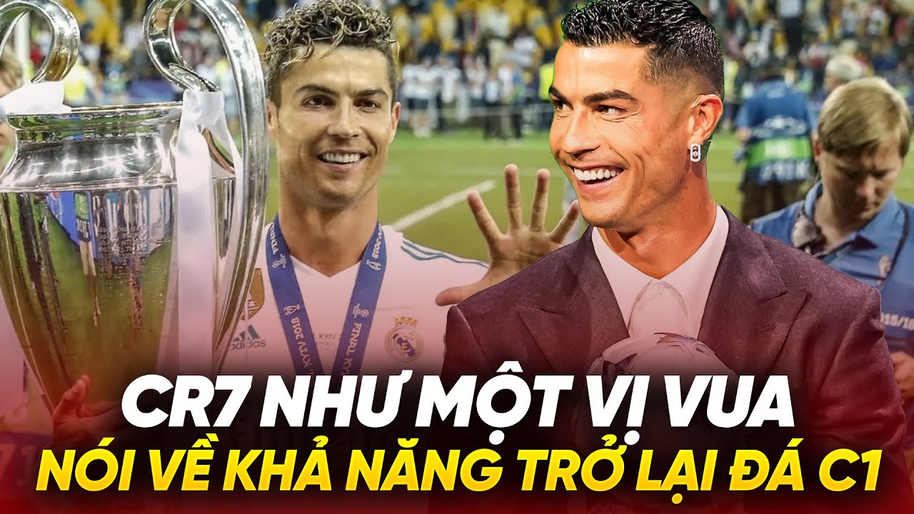 Ronaldo đầy cảm xúc khi nhận giải thưởng của UEFA, nói về khả năng trở lại Cúp C1 thi đấu