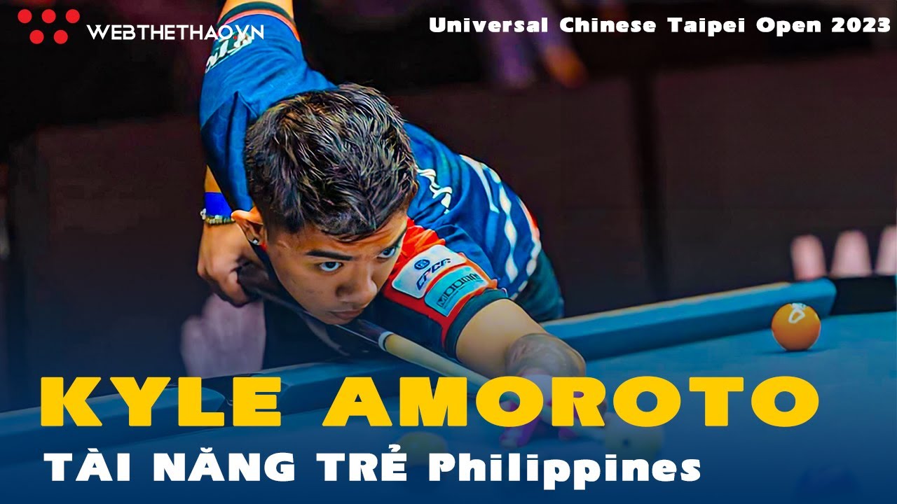 Kyle Amoroto Tài Năng Trẻ Philippines Thể Hiện Xuất Sắc Tại Billiards Universal Chinese Taipei Open