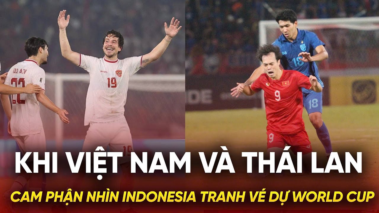 Khi Việt Nam và Thái Lan cam phận nhìn Indonesia tranh vé dự World Cup