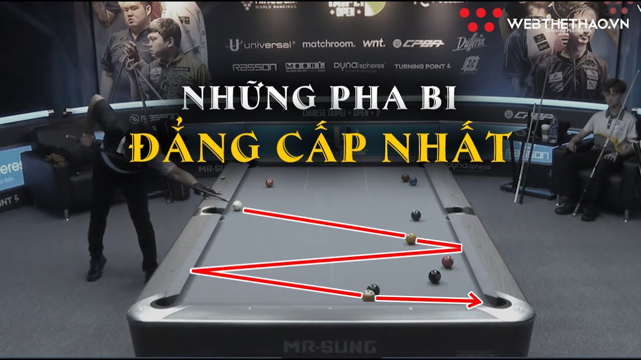 Những Tình Huống Hay Nhất Trong Giải Billiards Universal Chinese Taipei Open 2023