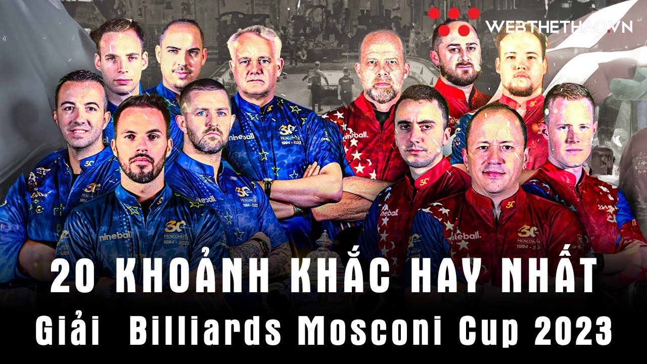 20 Khoảnh Khắc Hay Nhất Giải Billiards Mosconi Cup 2023 | Highlight