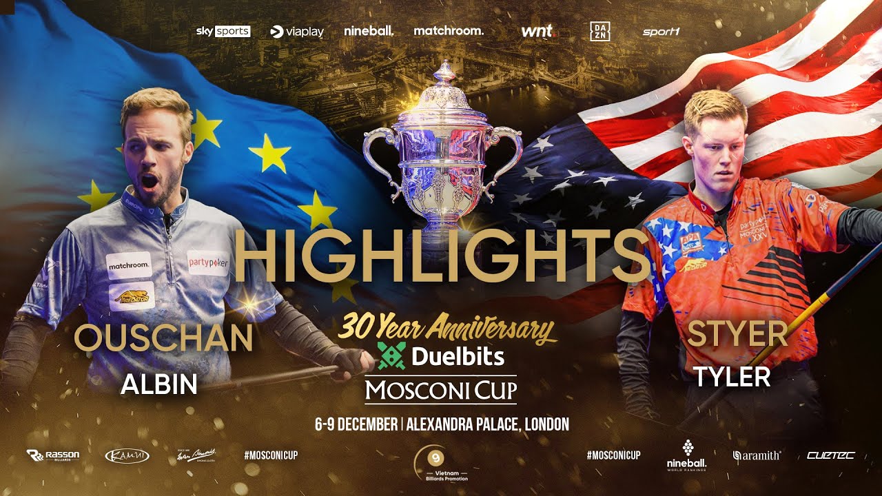 Highlights | Albin Ouschan vs Tyler Styler | Giải Billiards Mosconi Cup 2023