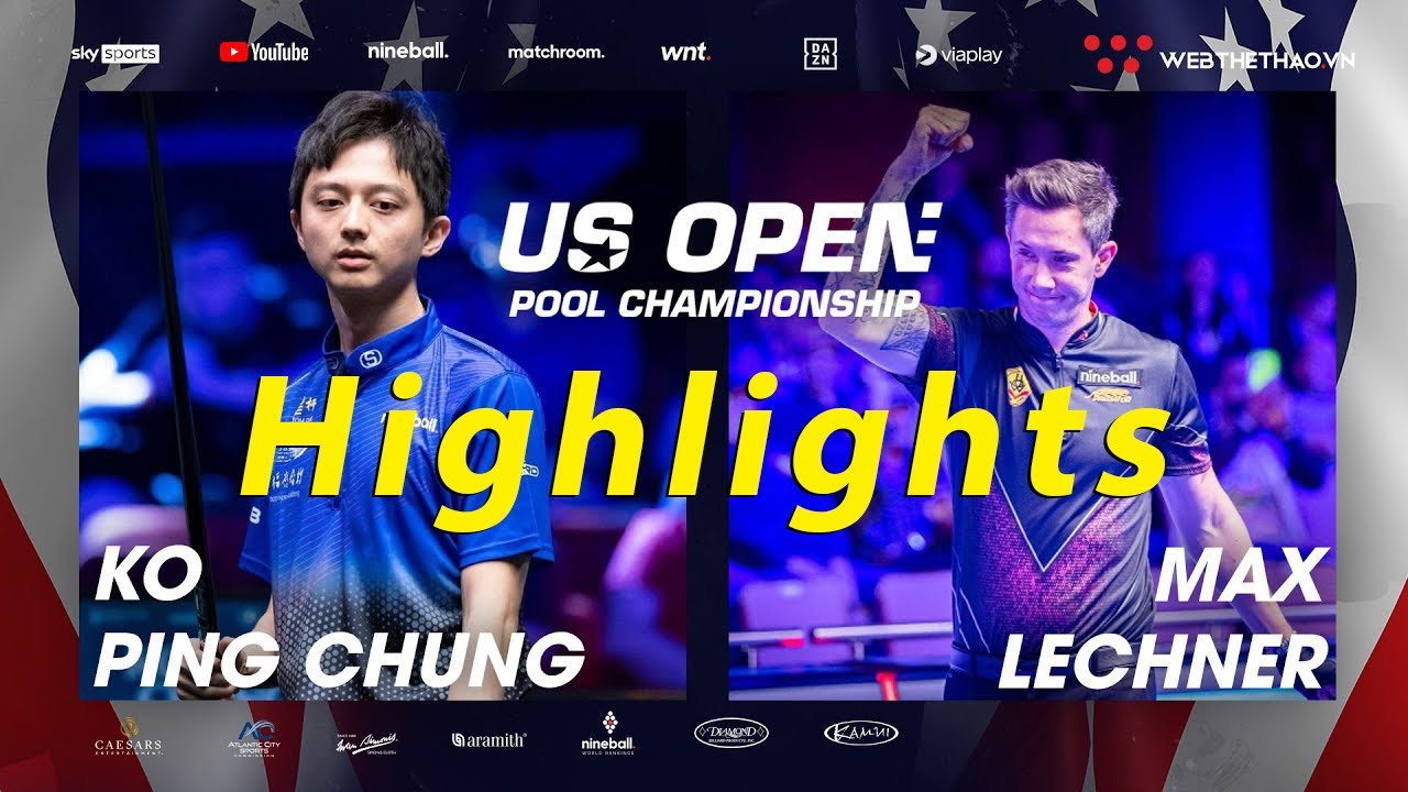 Highlights | Ko Ping Chung vs Max Lechner | Giải billards US Open Pool Championship 2023