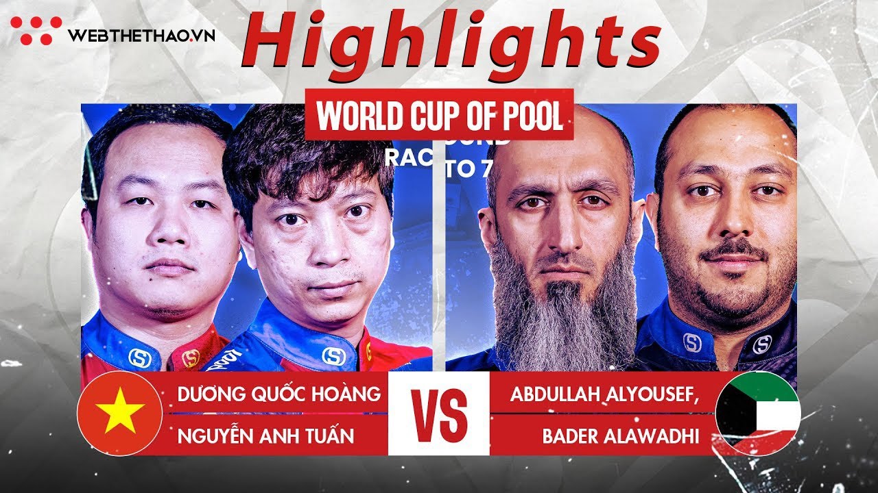 Highlights | Trận Việt Nam vs Kuwait | Giải Billiard World Cup of Pool 2023