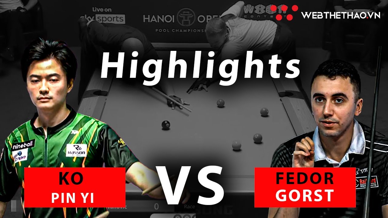 Fedor Gorst Chiến Thắng Áp Đảo Ko Pin Yi | Highlights | Hanoi Open Pool 2023