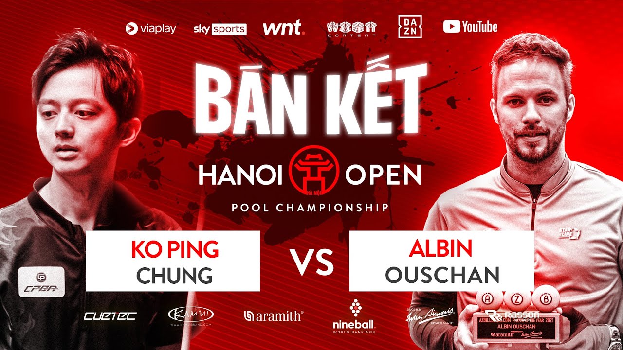 🔴Trực tiếp | Ko Ping Chung vs Albin Ouschan | 2023 Hanoi Open Pool  | TABLE TV | Semifinals