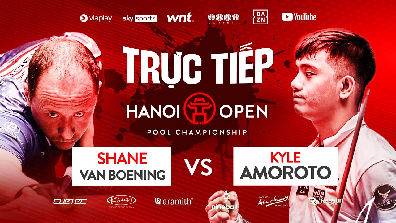 🔴Trực tiếp | Shane Van Boening vs. K. Amoroto | 2023 Hanoi Open Pool Championship | TABLE 1 | Day 3