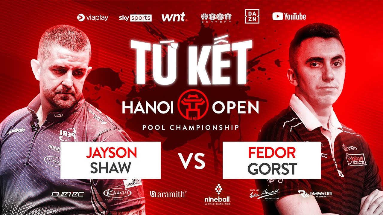 🔴Trực tiếp | Jayson Shaw vs Fedor Gorst | 2023 Hanoi Open Pool  | TABLE TV | Quarter finals