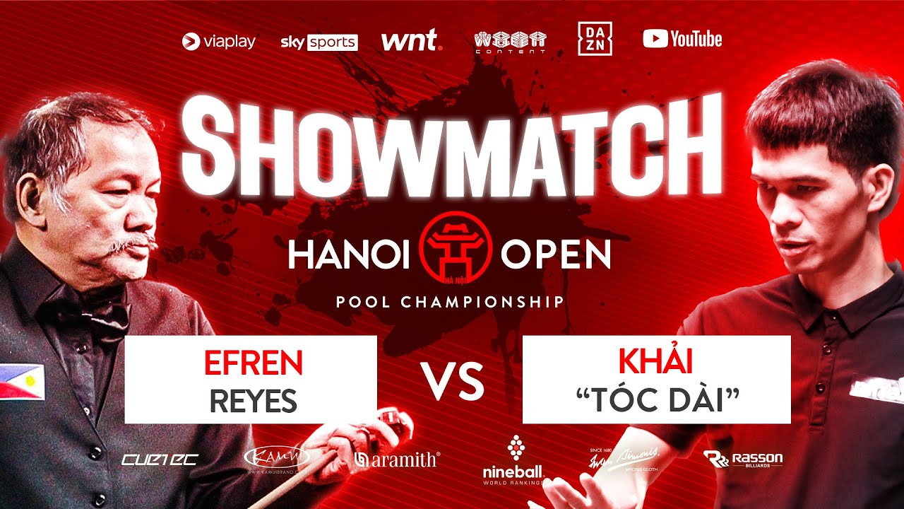 🔴Trực tiếp | Efren Reyes vs Do Khai | 2023 Hanoi Open Pool Championship | Showmatch