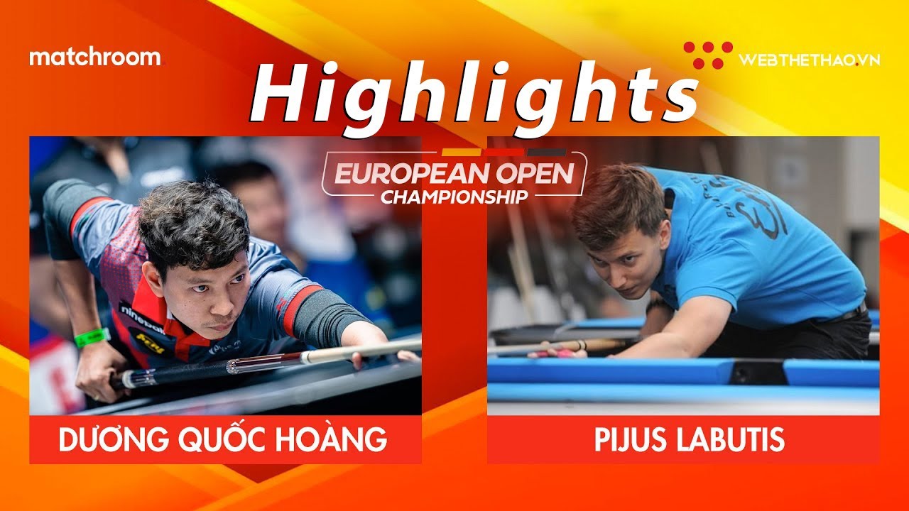 Highlights | Dương Quốc Hoàng với những đường nhẩy bi như vẽ | Tại Giải Billiards European Open 2023