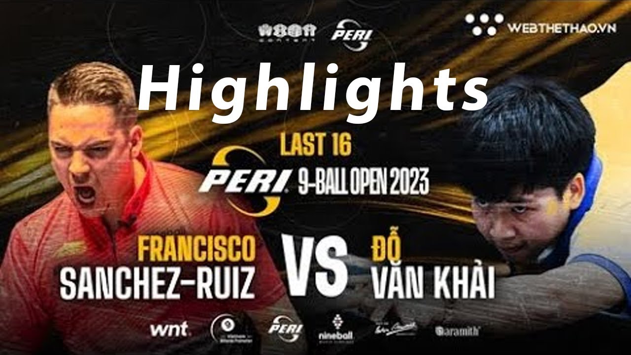 Highlights | Đỗ Văn Khải đối đầu với cơ thủ số 1 thế giới | Giải Peri 9-Ball Open 2023 | Last 16